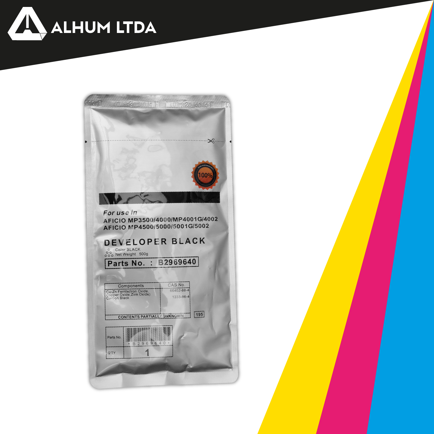 Revelador Ricoh Aficio MP 3500 4000 4002 4500 5001 Cet