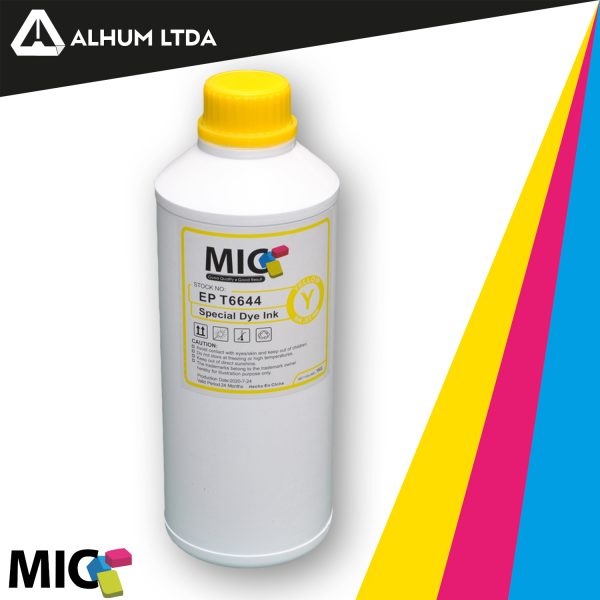 Tinta EPSON L110 120 200 210 300 350 355 555 Recarga x 1 Litro YELLOW MIC