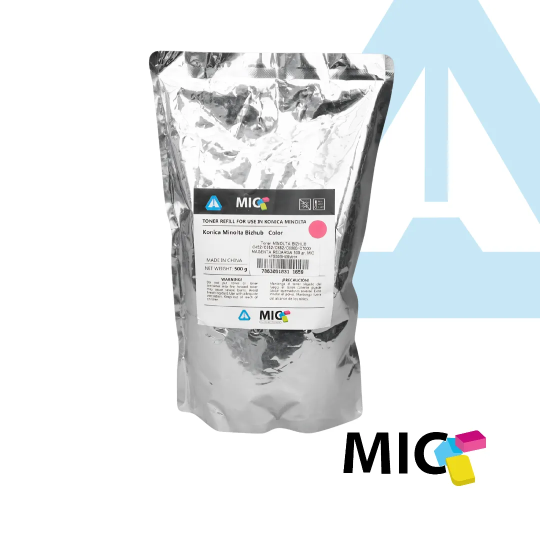 TONER MINOLTA BIZHUB C452 C7000 MAGENTA RECARGA 500 GR