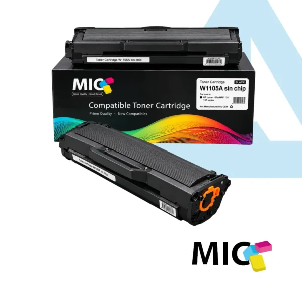 TONER HP HEWLETT PACKARD LASER JET 107A W1105A CARTUCHO 105A SIN CHIP
