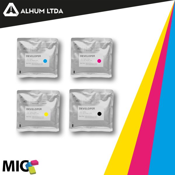 Revelador Ricoh AFICIO MPC 2030 2050 2551 Cmyk Mic