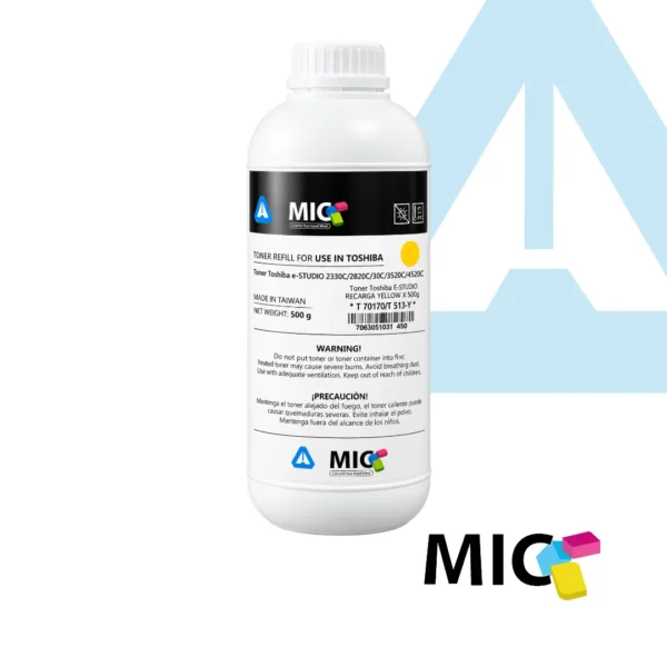 RECARGA TONER TOSHIBA E-STUDIO X 500 GR AMARILLO MIC