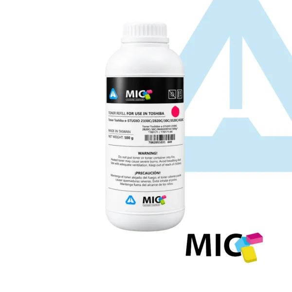 RECARGA TONER TOSHIBA E-STUDIO X 500 GR MAGENTA MIC