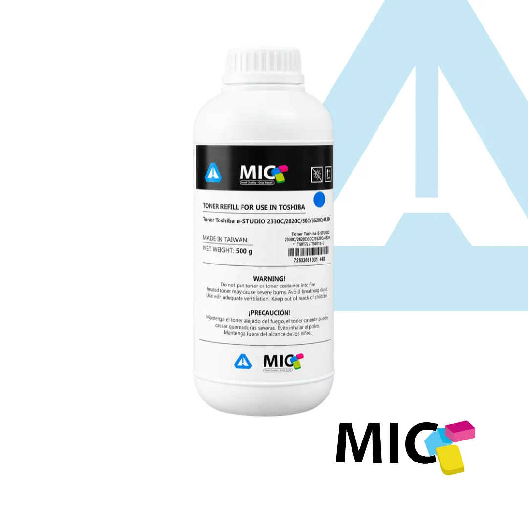 RECARGA TONER TOSHIBA E-STUDIO X 500 GR CYAN MIC