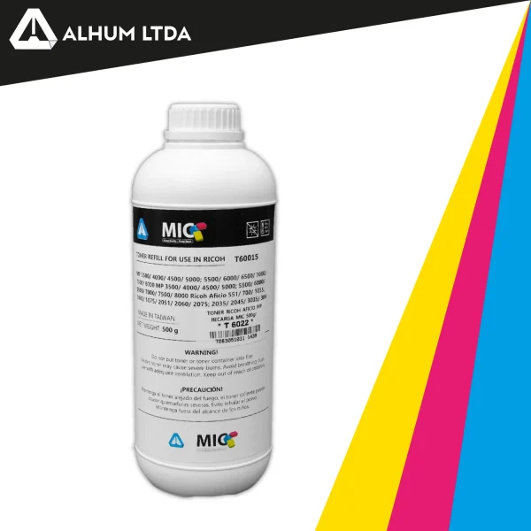 Toner Ricoh Aficio 1022 MP 4002 5002 1060 2060 Recarga MIC