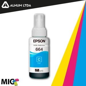 Tinta Epson Serie L200 L300 L800 Cyan T664 Original 664