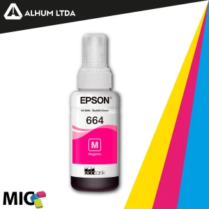 Tinta Epson Serie L200 L300 L800 Magenta T664 Original 664