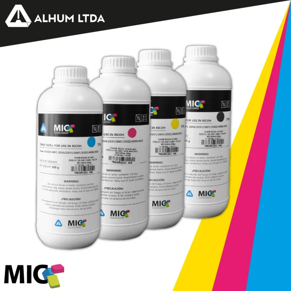 Kit Recarga Toner Ricoh Aficio Mp C2050 C2800 C4502 Universal x 500 gr