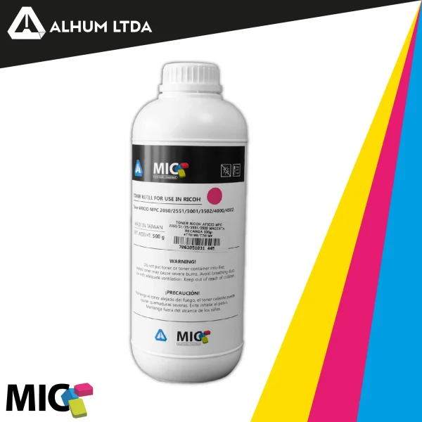 Toner Ricoh Mpc Magenta Recarga Universal x 500 gr MIC