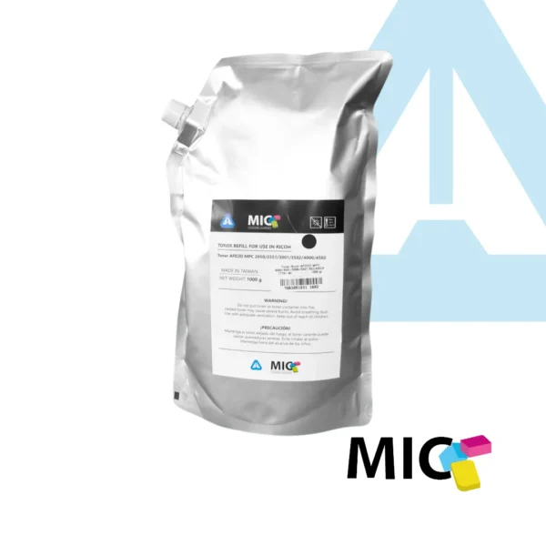 TONER RICOH MP C2050 C2800 C4502 NEGRO RECARGA 1 KG MIC