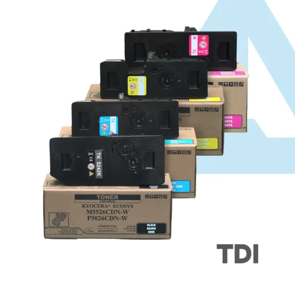 CARTUCHO TONER KYOCERA TK5242 CMYK M5526CDW P5026CDW TDI