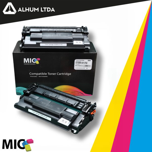 Toner Hp Hewlett Packard Laser jet Pro M404 m428 Cf258x Tipo 58x Cartucho Sin Chip