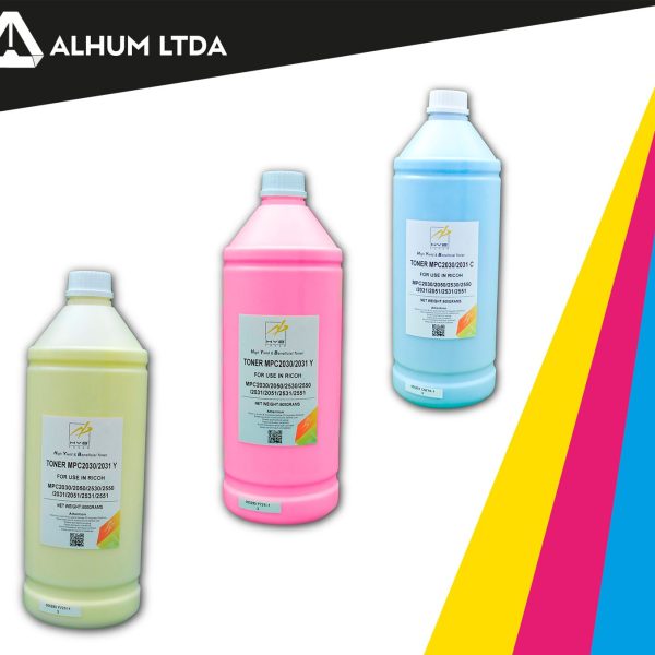 Toner Ricoh MP C2050 C2800 C4502 C5502 Cmy Recarga Universal HYB