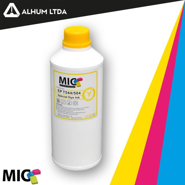 Tinta EPSON YELLOW GENERICA 504 - 544 MIC Litro