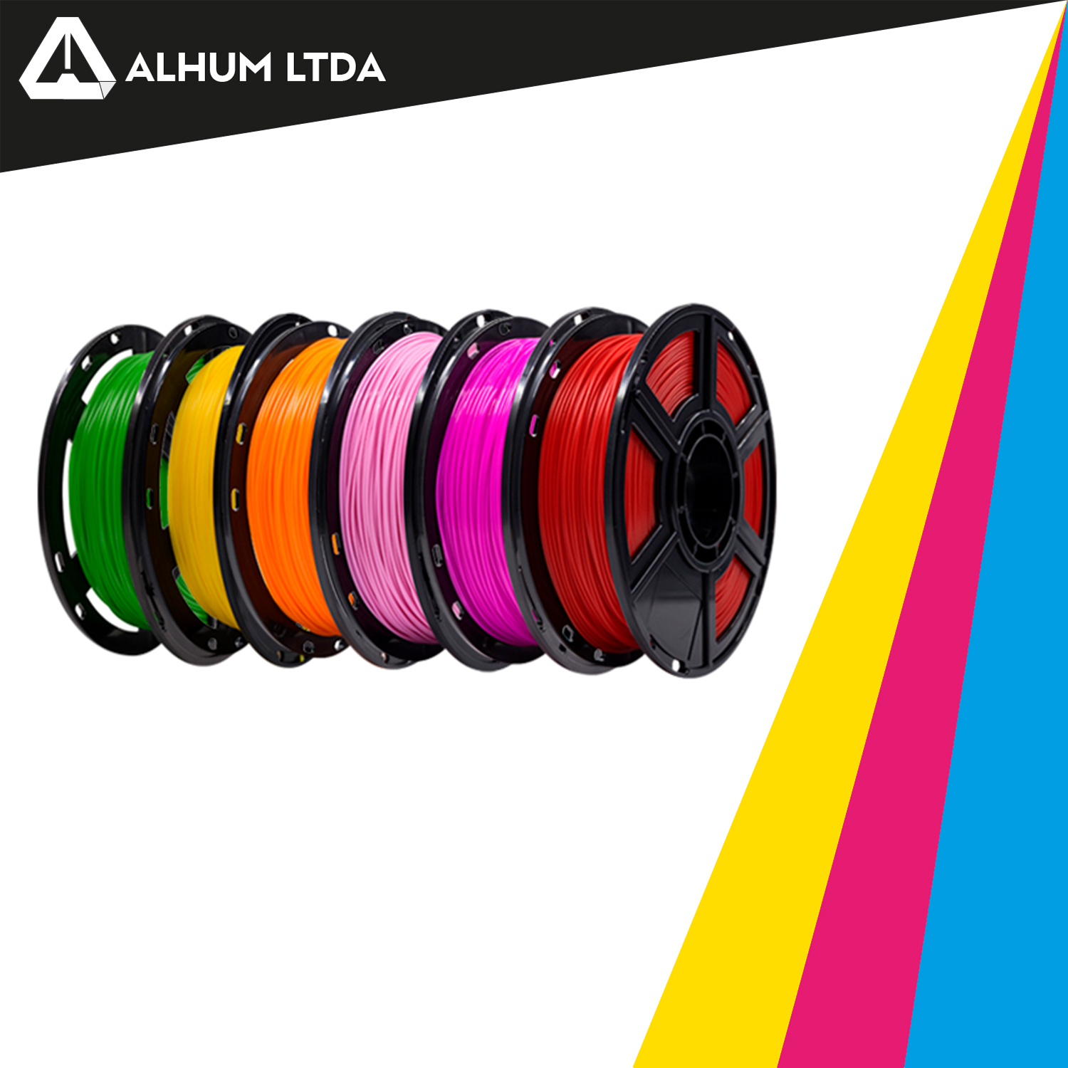 Filamento 3D Plástico PETG Colores IIID Max Americano - Alhum