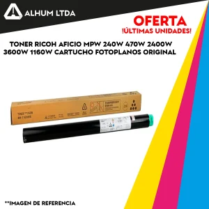 Toner Ricoh Aficio MPW 240w 2400w 3600w Fotoplanos Original