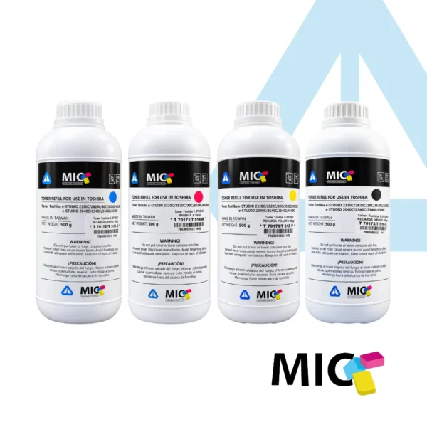 KIT DE RECARGAS TOSHIBA COLOR UNIVERSAL X 500GR MARCA MIC