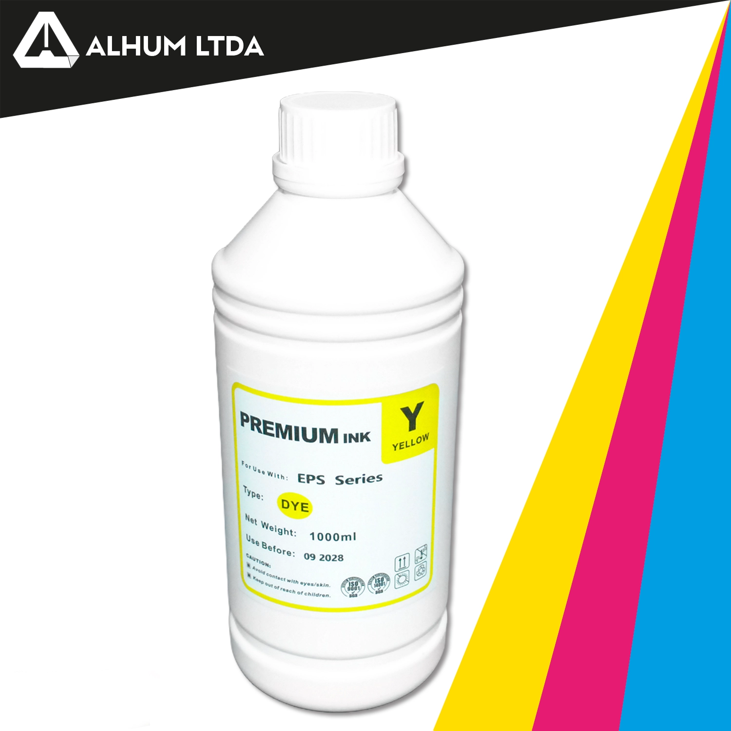 Tinta EPSON YELLOW GENERICA 504 - 544 MIC Litro