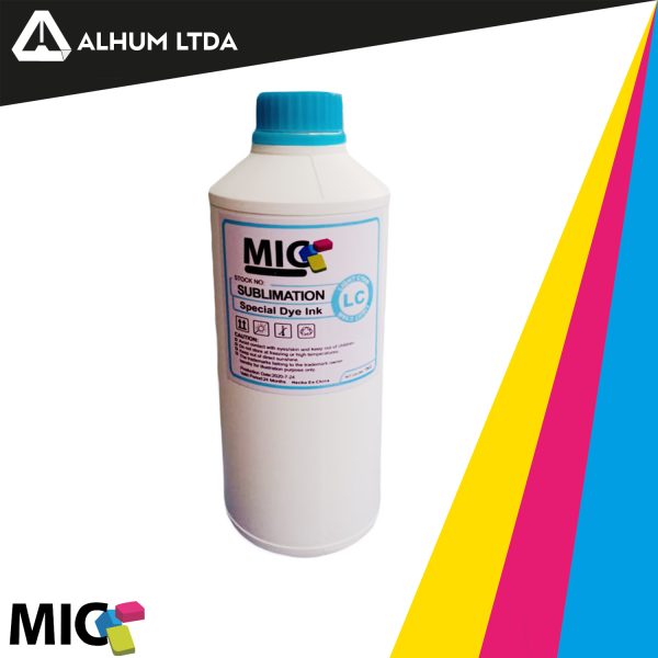 Tinta Sublimación X Litro Mic Light Cian