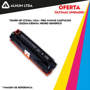 Toner Hewlett Packard 210A Cartucho CF400X CF 400X NEGRO