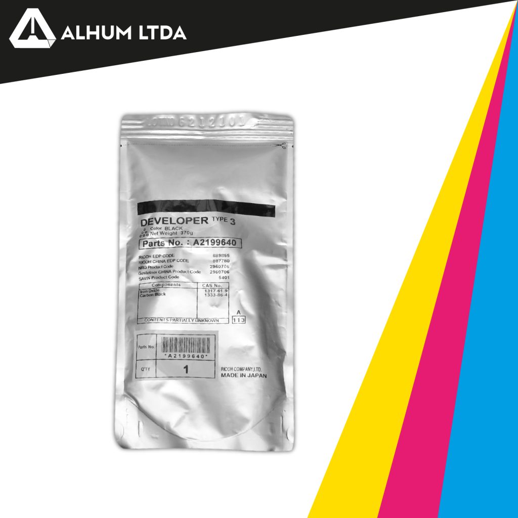 Alhum Revelador Ricoh 4015 3813 DVFT3O Tipo 3 Original - Alhum