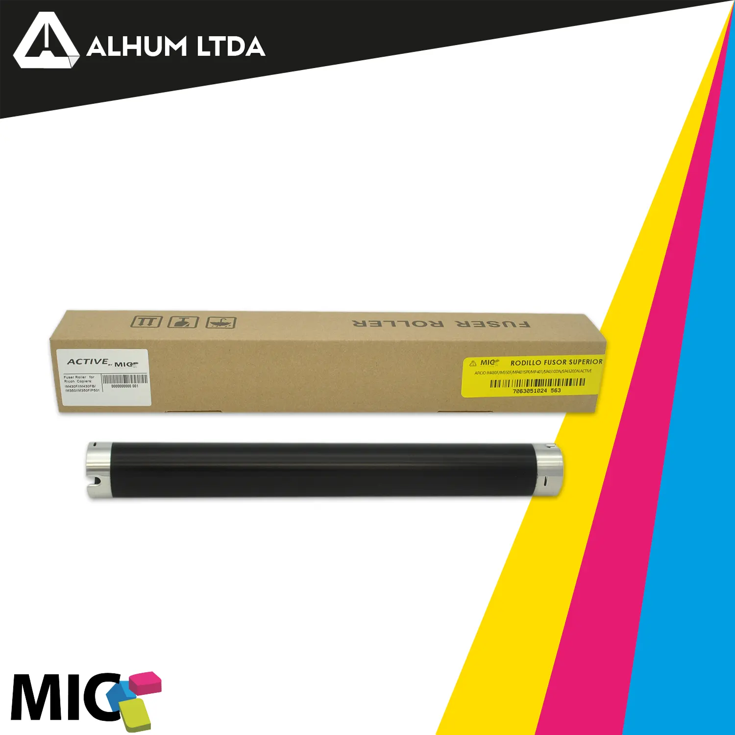 Rodillo Fusor Superior Ricoh Aficio IM430F IM350F MP401 SP4510DN Mic