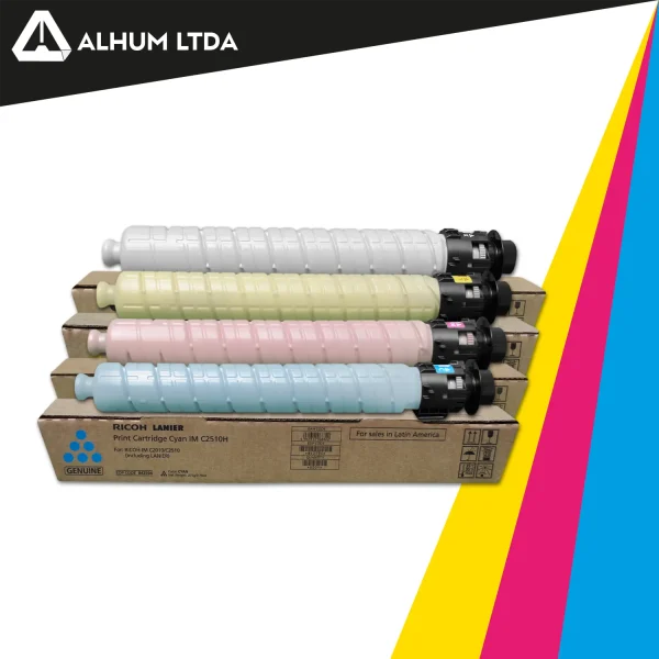 Toner Ricoh IM C2010H IMC2010H IM C2510H IMC2510H Cartucho Cmyk Original