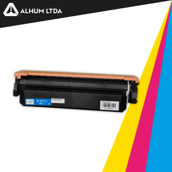 Toner Hewlett Packard LaserJet M452DW M477FDW Cartucho CF411X Cian