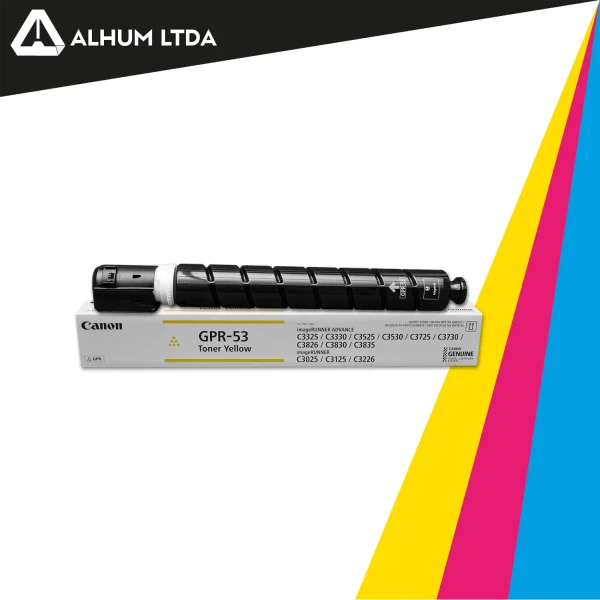Toner Canon IR Advance C3325i C3330i Cartucho Amarillo GPR53 Original