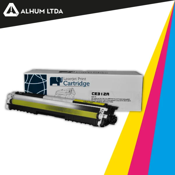 Toner Hewlett Packard LJ Pro CP1025 Cartucho CE310A CF350A Ce312a Amarillo