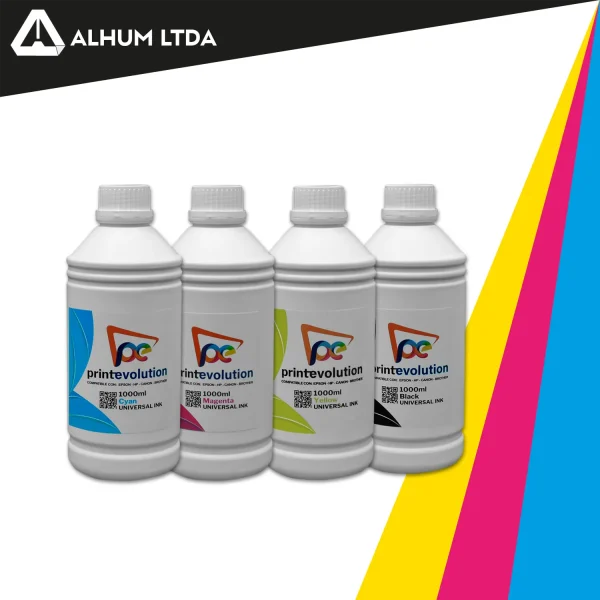 Kit Recarga Tintas Universal Epson Canon Brother Hp X 1 Litro Cmyk