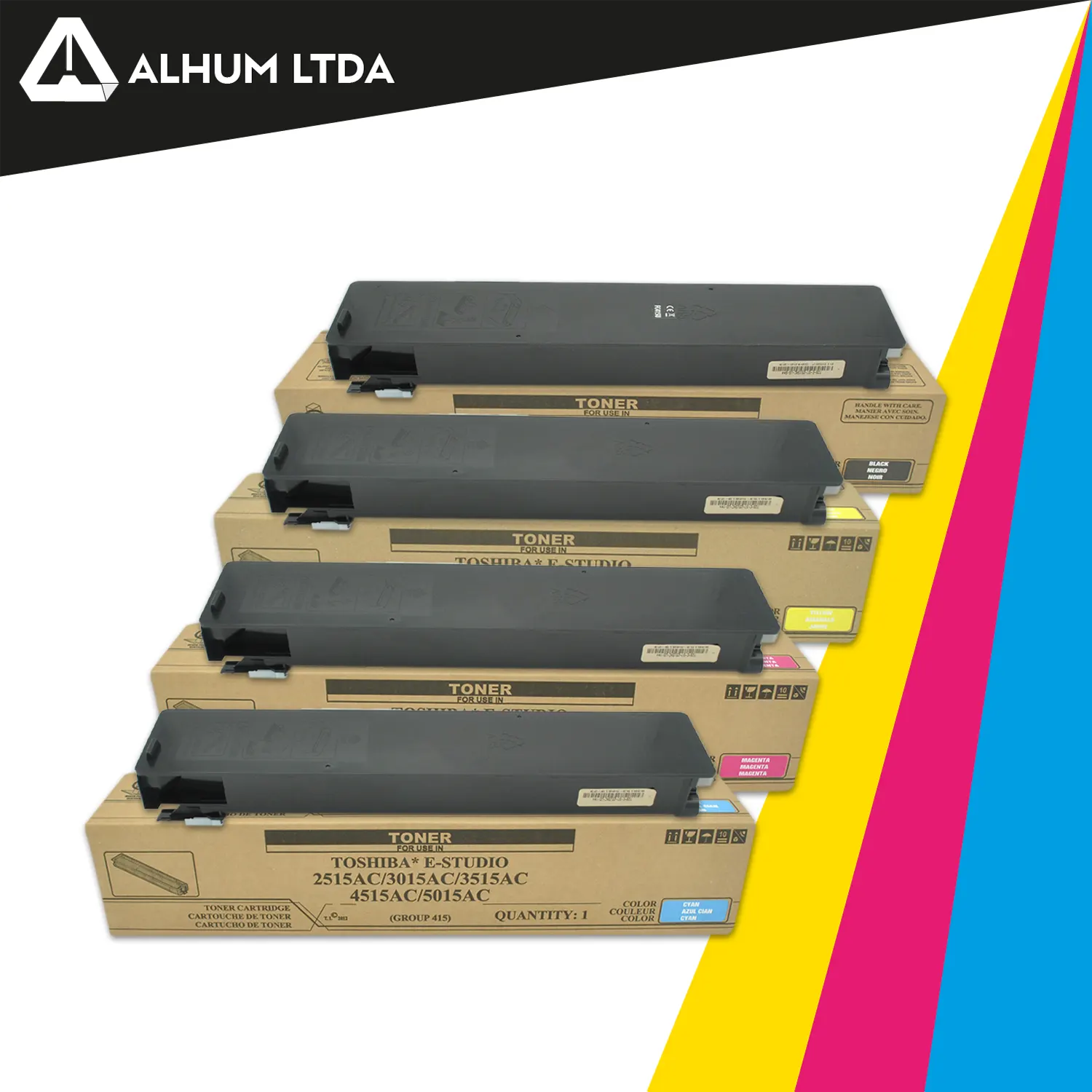 Toner Toshiba Estudio 2515AC 3015AC 4515AC 5015AC Cmyk Tdi TFC415