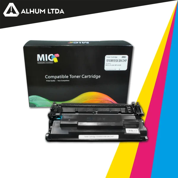 Toner 151X Hewlett Packard Pro 4003 MFP 4103 W1510x Sin Chip Mic