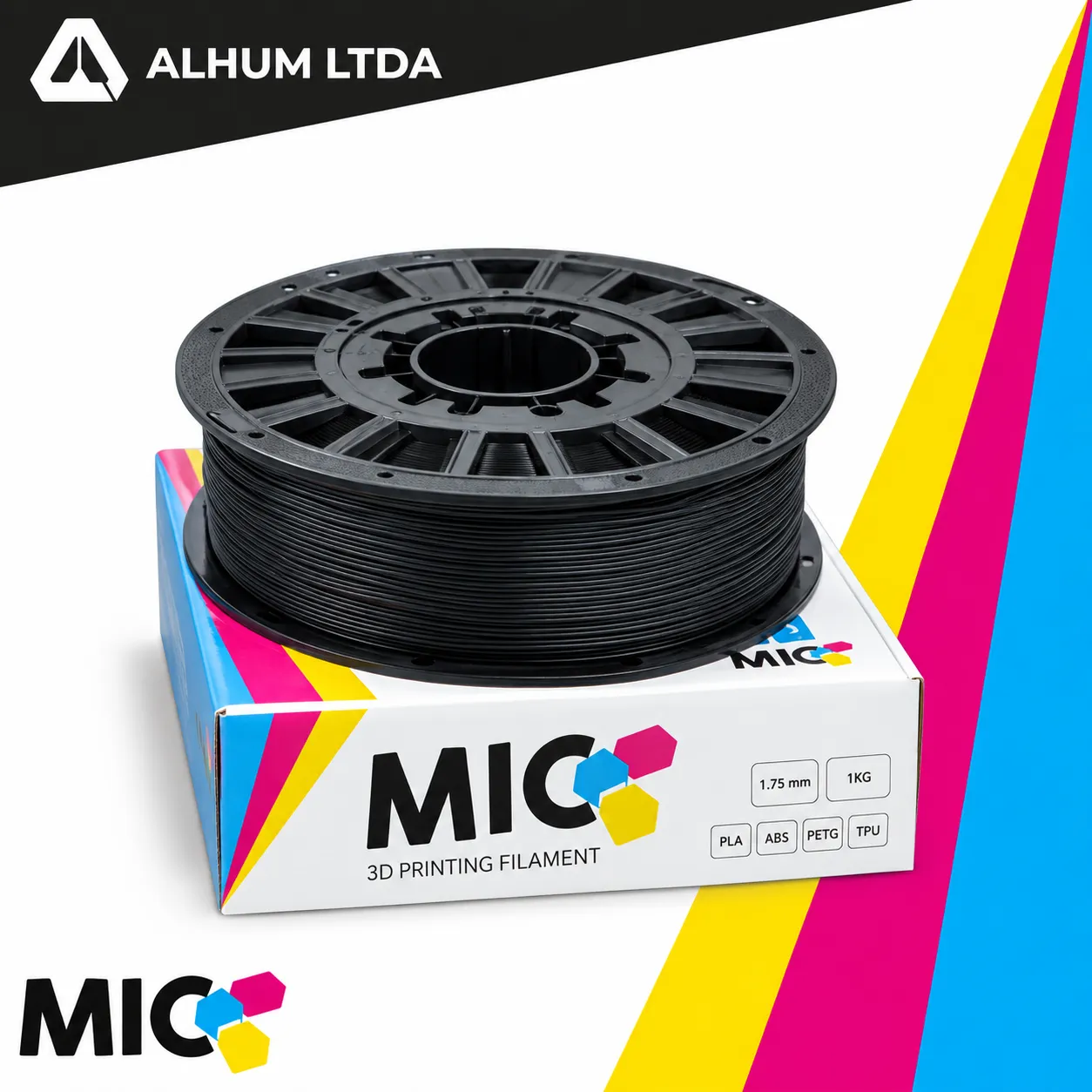 Filamento 3D Termoplástico PLA+ Colores Mic