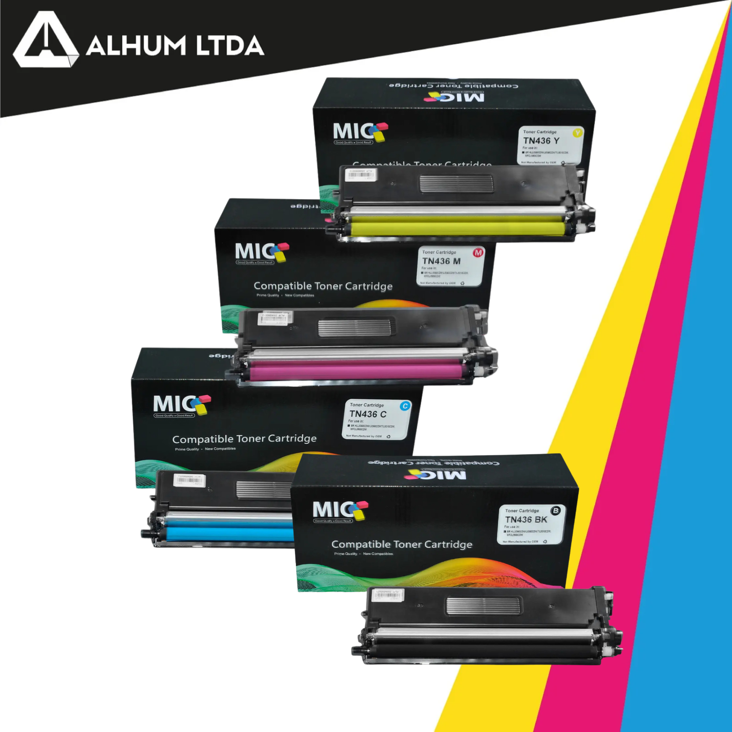 Toner Brother MFC-L8900cdw L9570dw TN436 Cmyk Mic