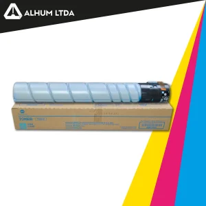 Toner Konica Minolta Bizhub C227 C287 TN221 Cian Cartucho Original