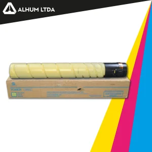 Toner Konica Minolta Bizhub C227 C287 TN221 Amarillo Cartucho Original
