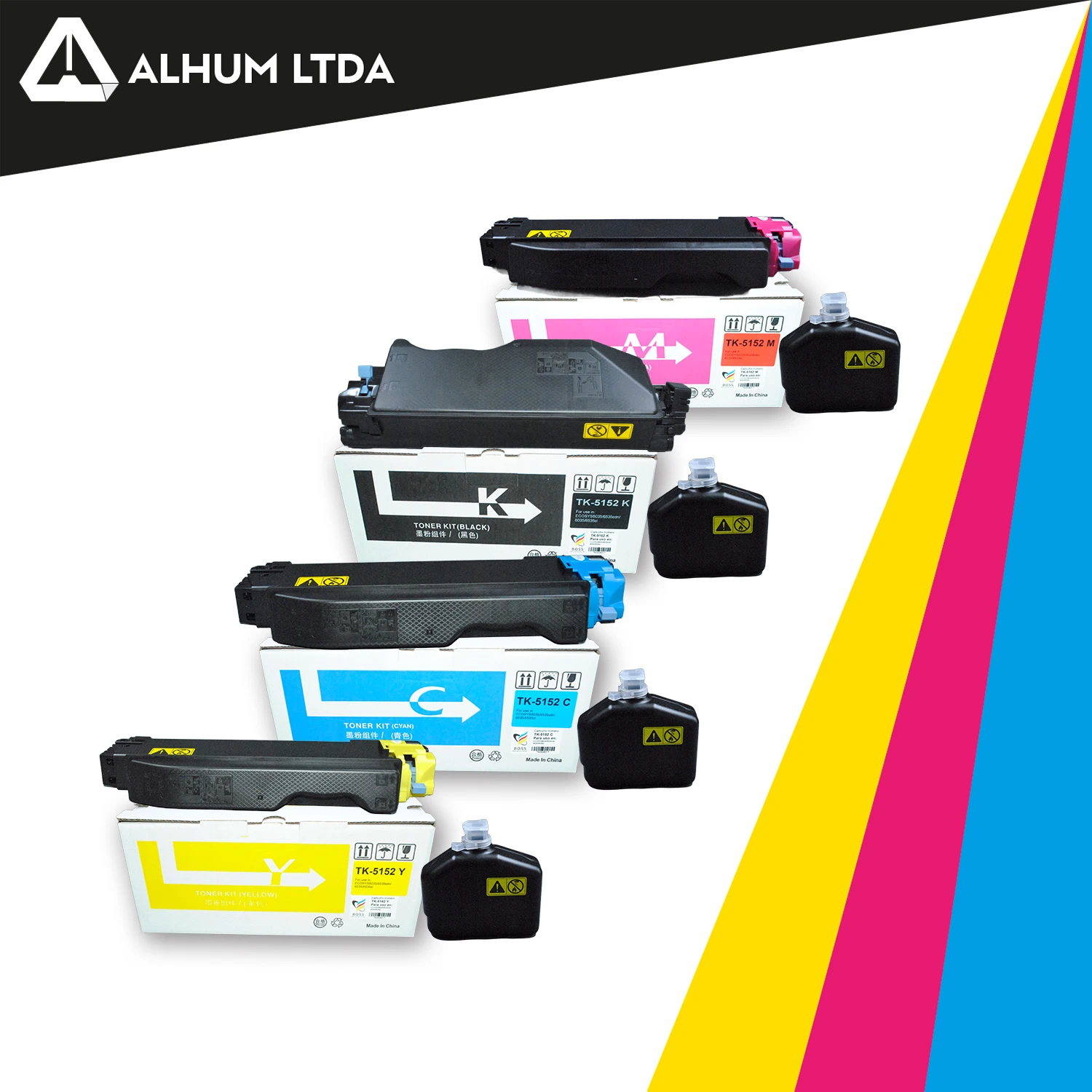 Toner Kyocera Ecosys P6035 M6035 M6535 Cartuchos Cmyk Tk5152 Boss