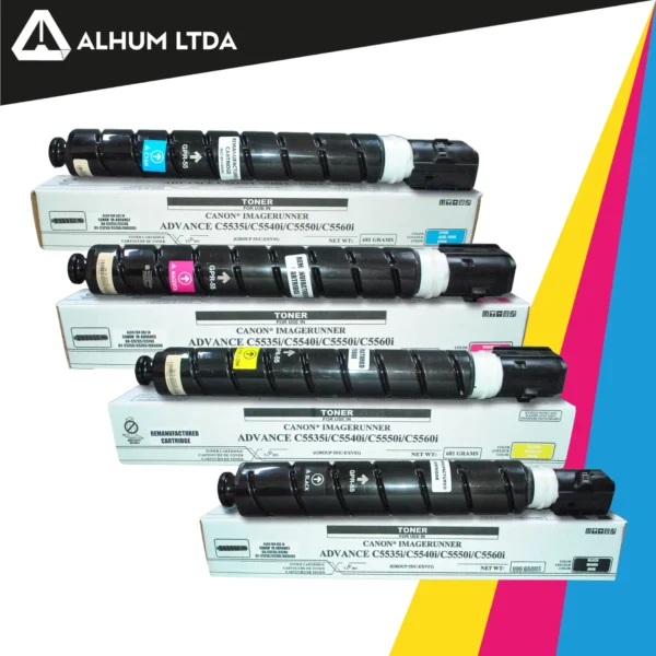 Toner Canon IR Advance C5535i C5540i C5550i GPR55 Cartucho Cmyk Tdi