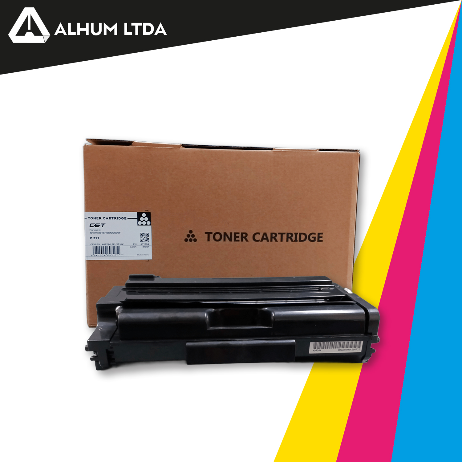 Toner Ricoh Sp3710 M320 F P311 Cet